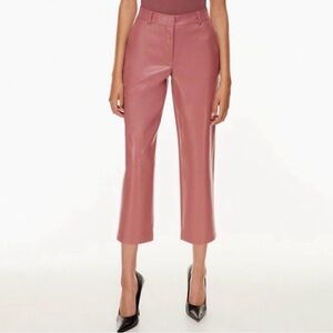 Aritzia Babaton Command Cropped Faux Leather Pants